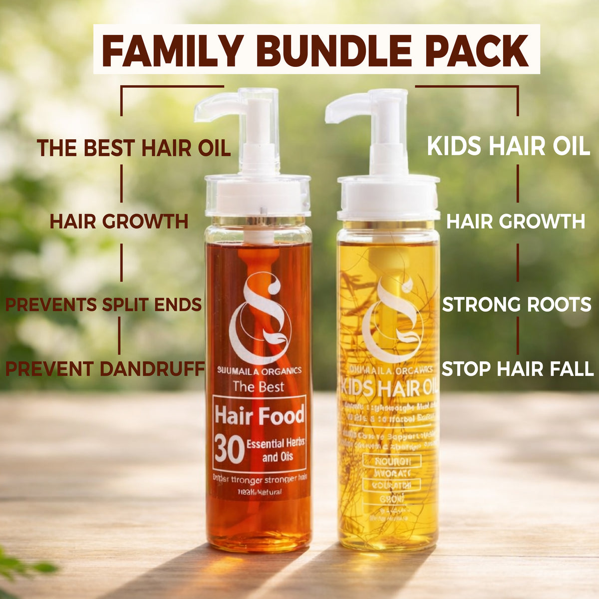 Family Bundle Pack – The Best Hair Oil & Kids Hair Oil